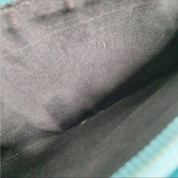 Auth Gucci Turquoise Blue GG Monogram MicroGuccisima Continental Wallet Bow - Picture 6 of 9